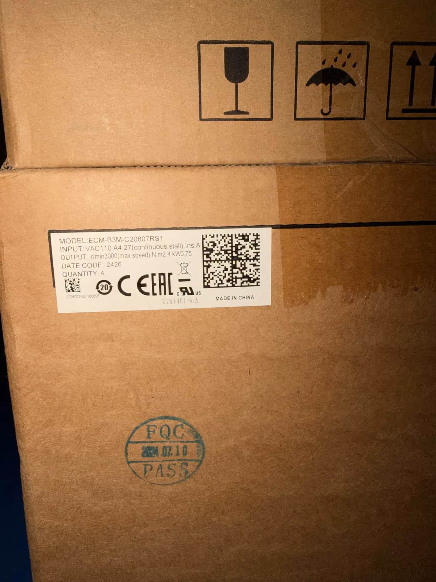 100 % helt ny original och äkta Delta ECM-B3M-C20807RS1 Frekvensomvandlare Driv servomotor