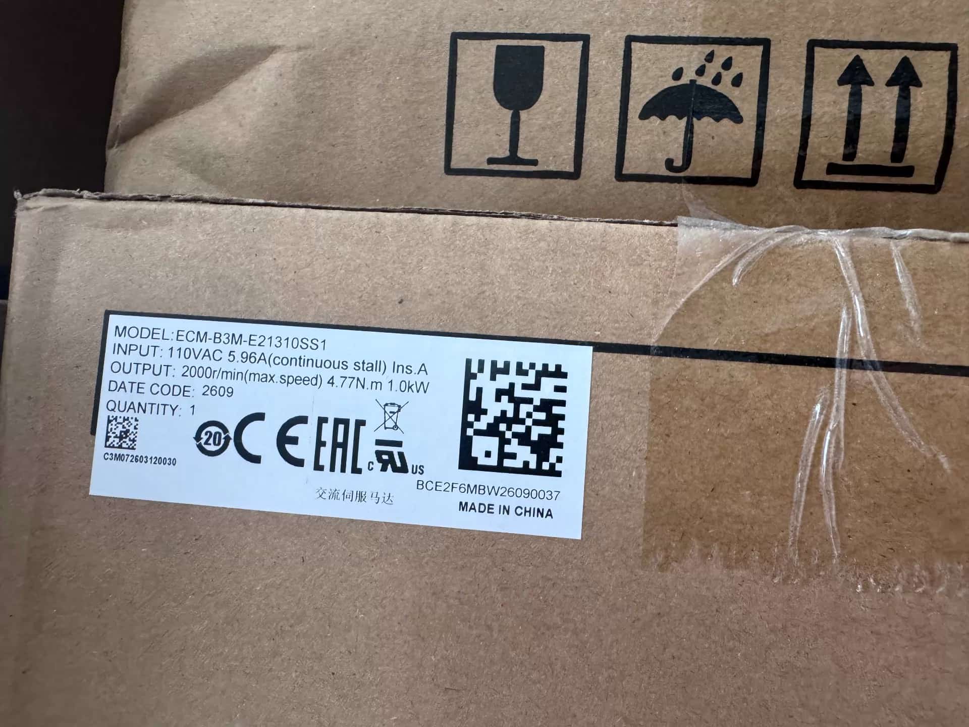 100 % helt ny original och äkta Delta ECM-B3M-E21310SS1 Frekvensomvandlare Driv servomotor
