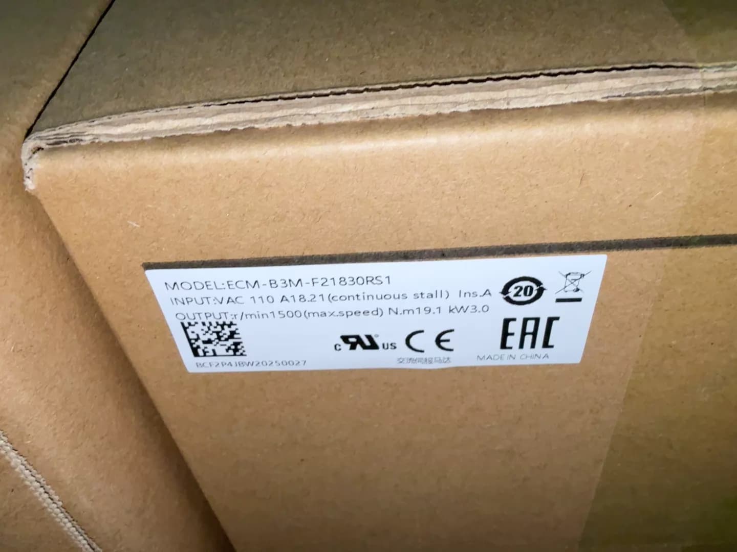 100 % helt ny original och äkta Delta ECM-B3M-F21830RS1 Frekvensomvandlare Driv servomotor