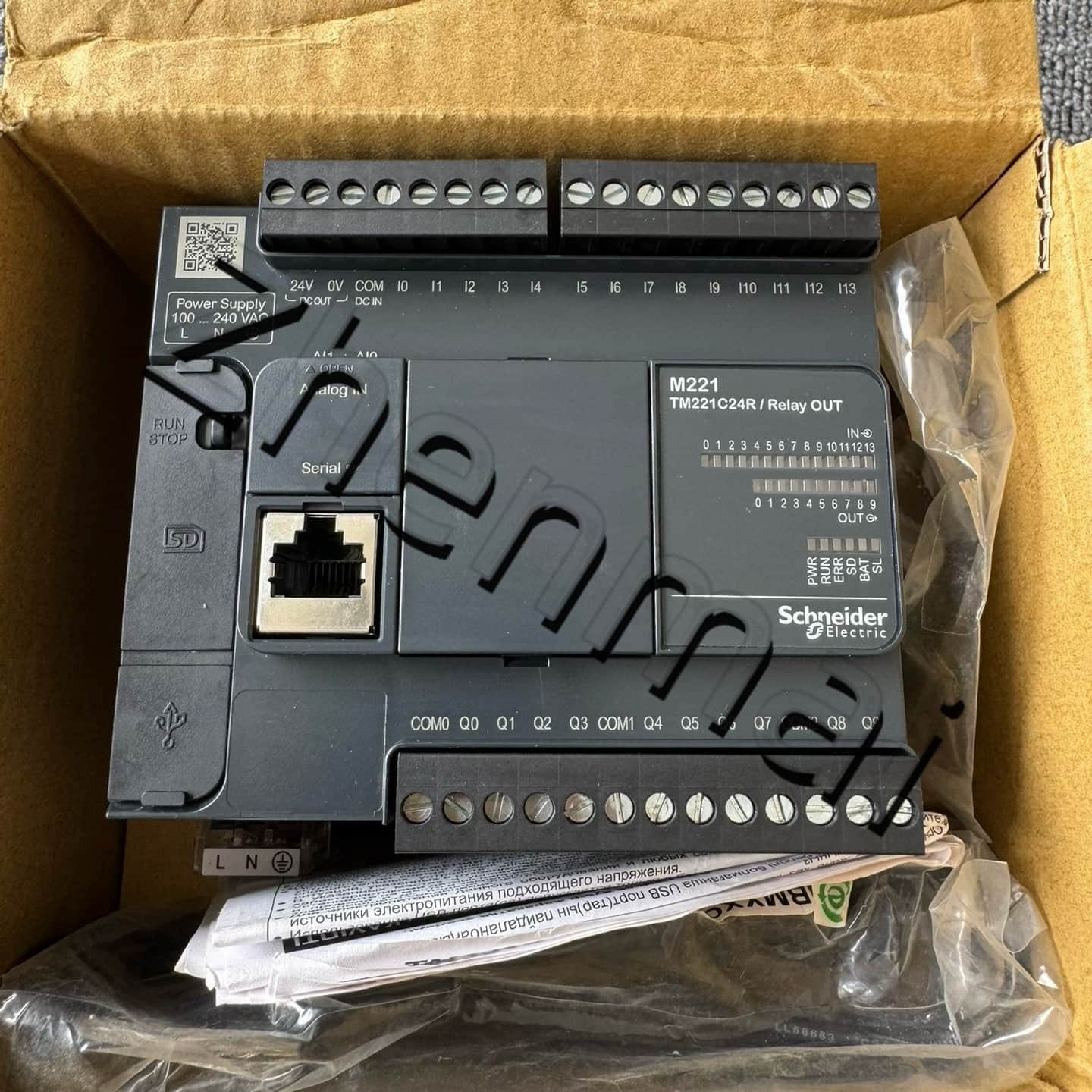 100 % helt nya, original och äkta Schneider TM221CE24R Frekvensomvandlare, strömbrytare, kontaktorer, skyddsanordningar