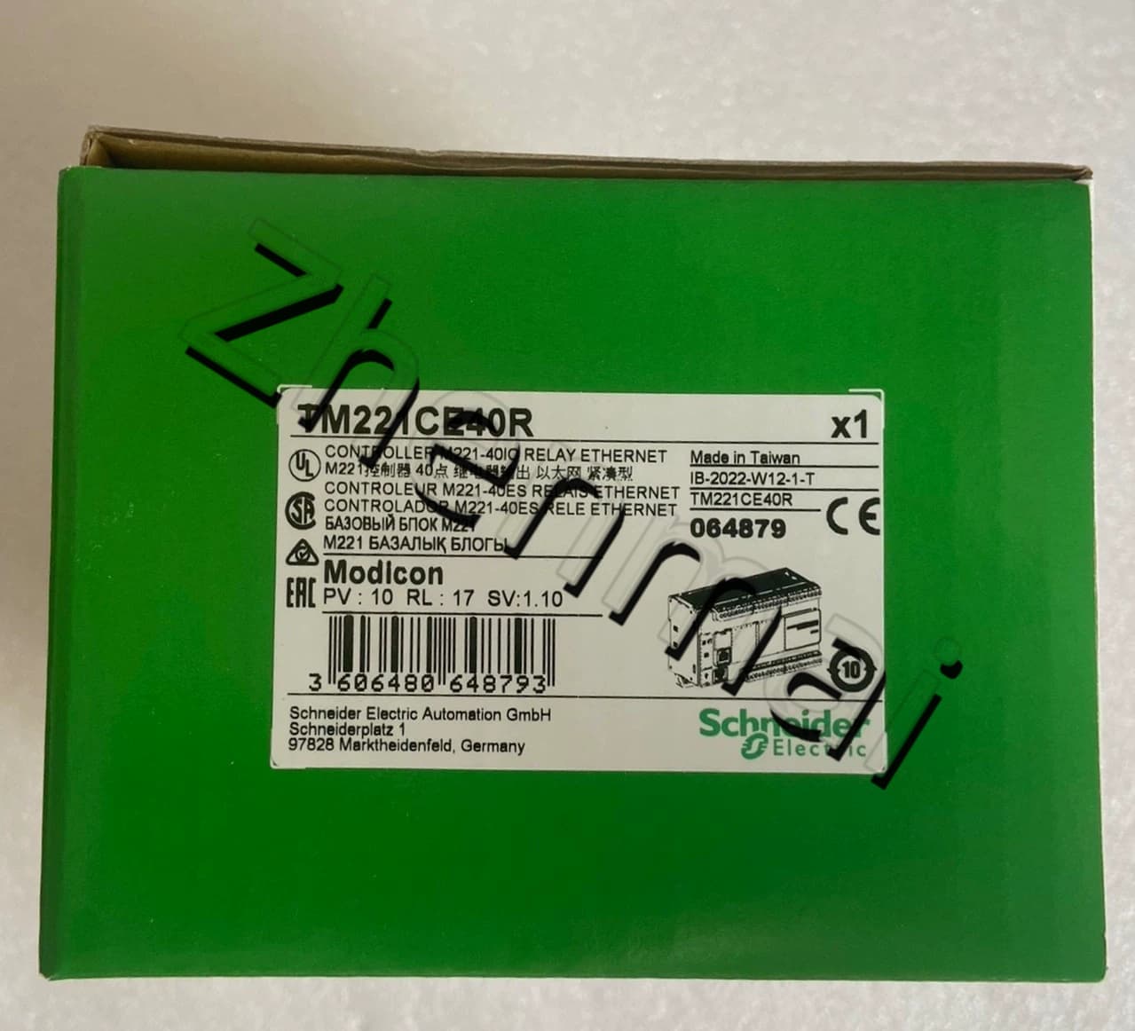 100 % helt nya, original och äkta Schneider TM221CE40R Frekvensomvandlare, strömbrytare, kontaktorer, skyddsanordningar