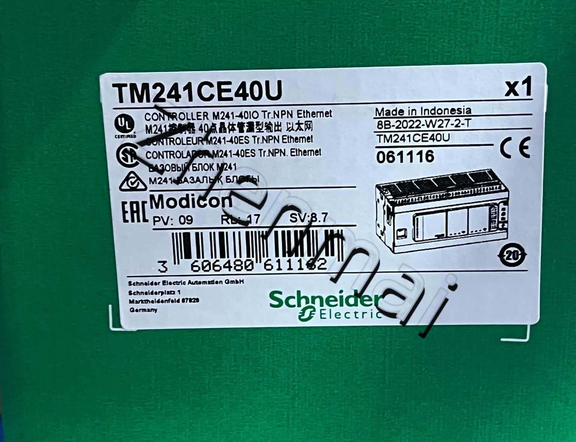 100 % helt nya, original och äkta Schneider TM241CE40U Frekvensomvandlare, strömbrytare, kontaktorer, skyddsanordningar