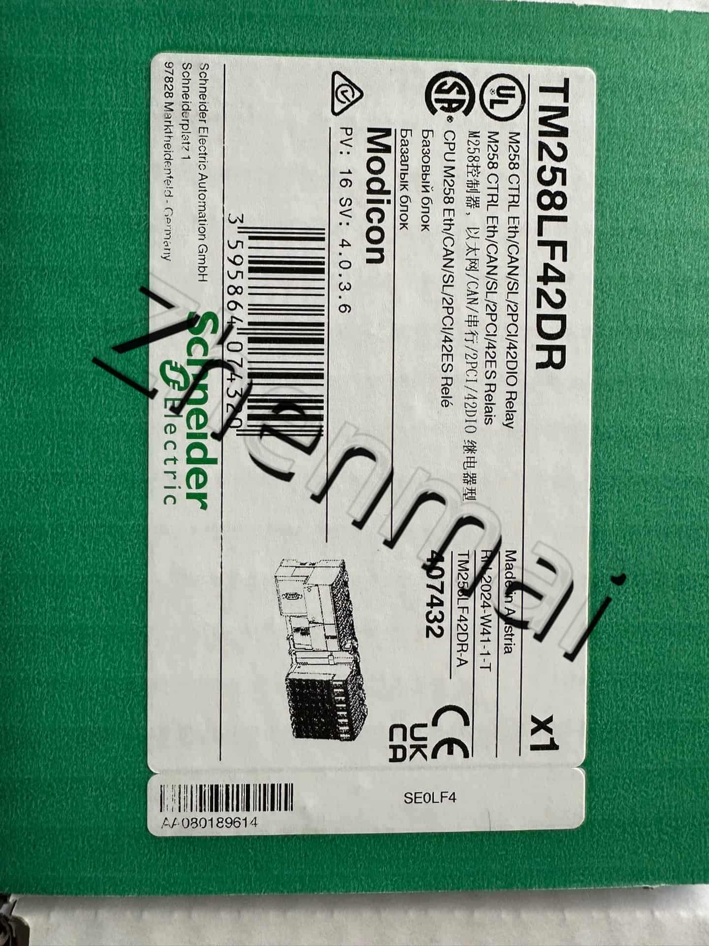100 % helt nya, original och äkta Schneider TM258LF42DR Frekvensomvandlare, strömbrytare, kontaktorer, skyddsanordningar