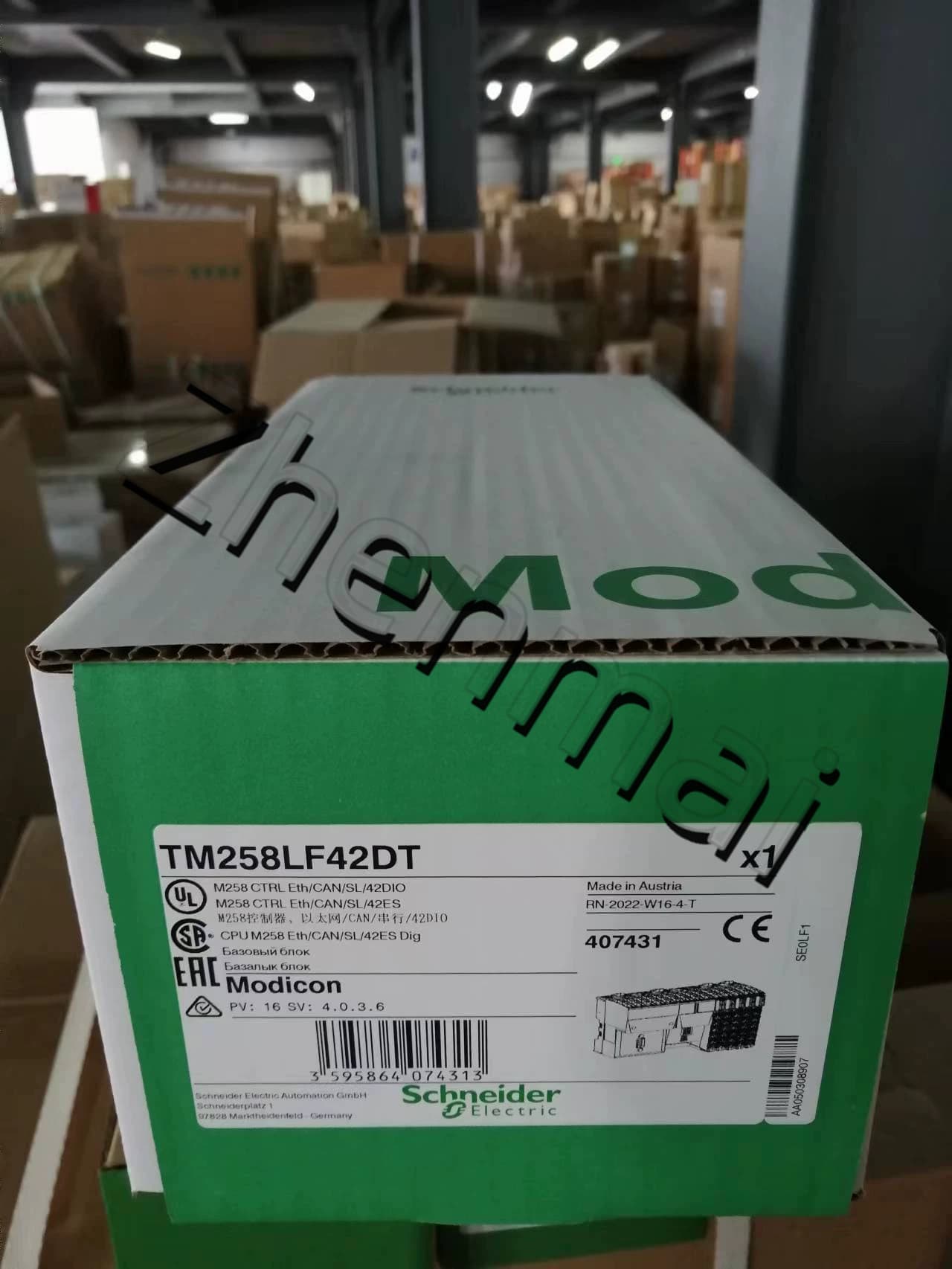 100 % helt ny, original och äkta Schneider TM258LF42DT Frekvensomvandlare, strömbrytare, kontaktorer, skyddsanordningar