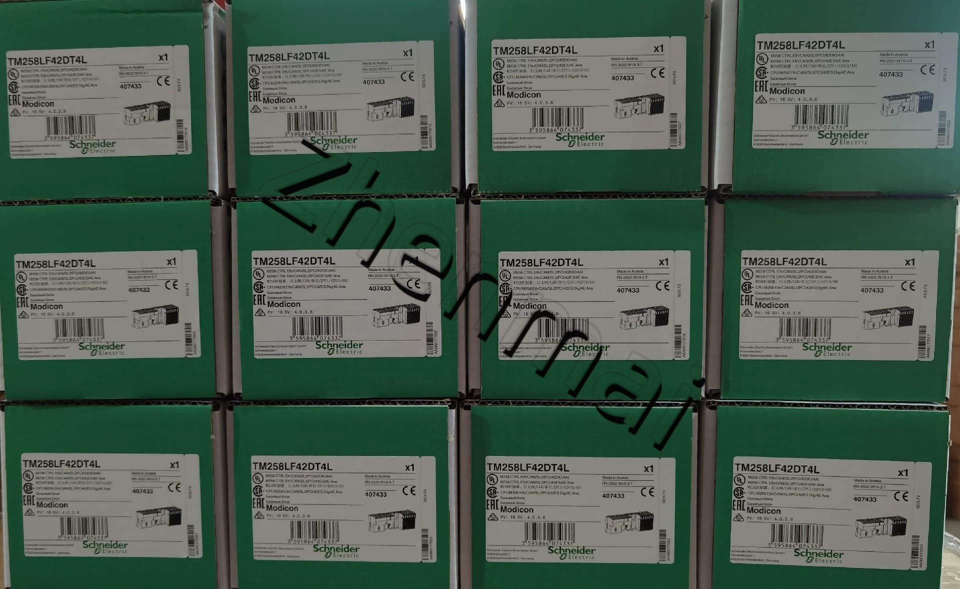 100 % helt ny, original och äkta Schneider TM258LF42DT4L Frekvensomvandlare, strömbrytare, kontaktorer, skyddsanordningar
