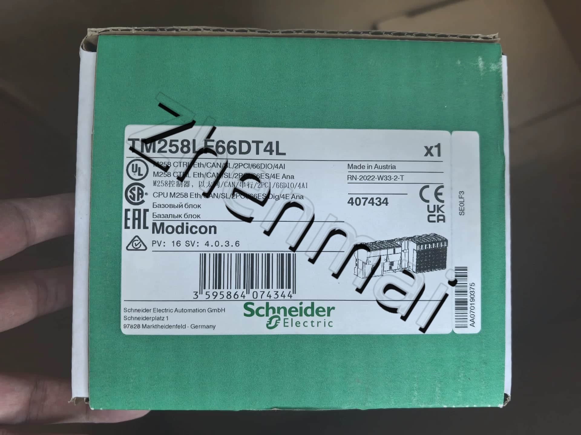 100 % helt ny, original och äkta Schneider TM258LF66DT4L Frekvensomvandlare, strömbrytare, kontaktorer, skyddsanordningar