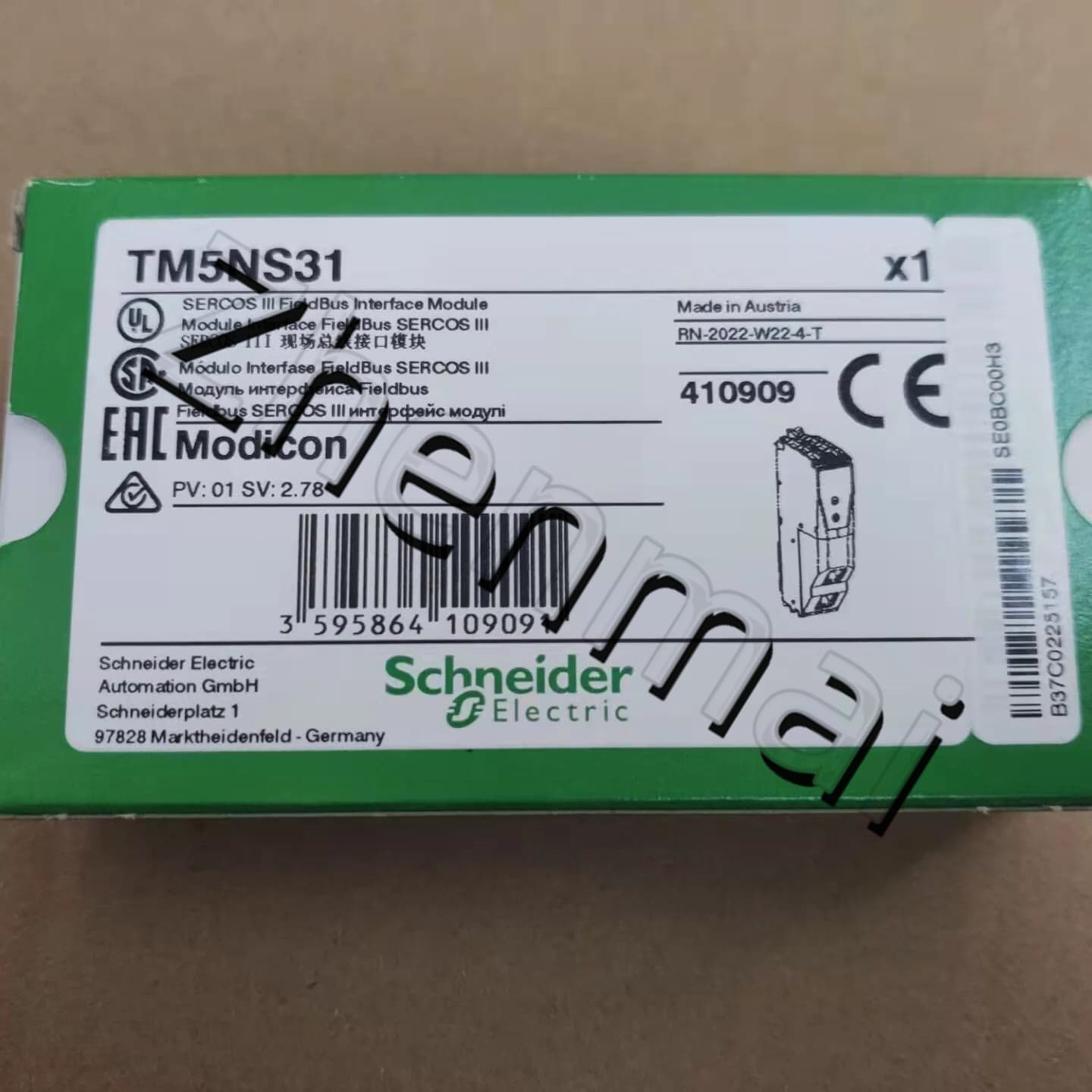 100 % helt nya, original och äkta Schneider TM5NS31 Frekvensomvandlare, strömbrytare, kontaktorer, skyddsanordningar
