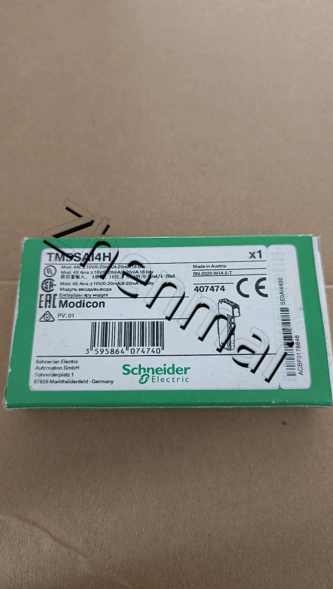 100 % helt nya, original och äkta Schneider TM5SAI4H Frekvensomvandlare, strömbrytare, kontaktorer, skyddsanordningar
