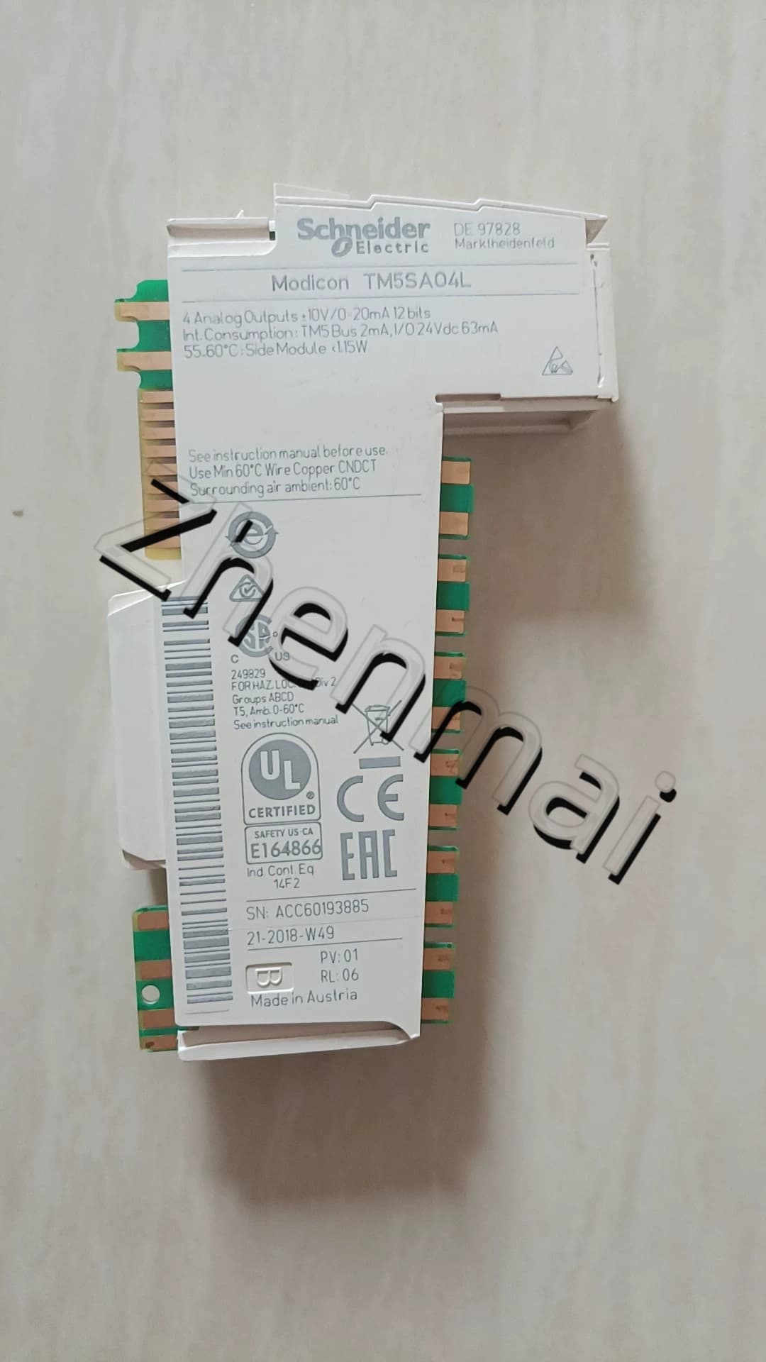 100 % helt nya, original och äkta Schneider TM5SAO4L Frekvensomvandlare, strömbrytare, kontaktorer, skyddsanordningar
