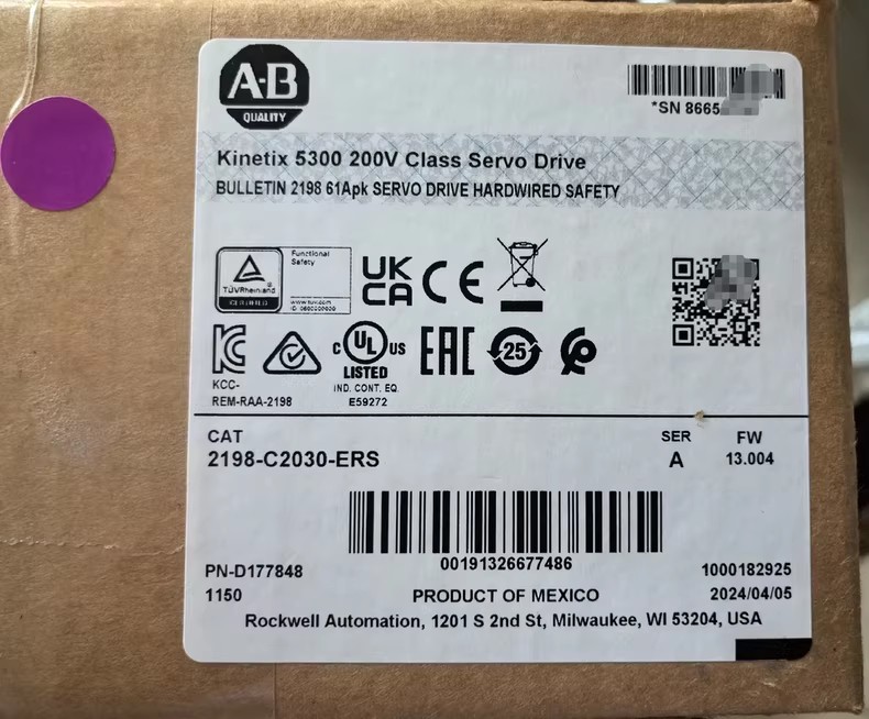 2198-C2030-ERS Kinetix 5300 Servo Drive, helt ny och äkta Snabb leverans