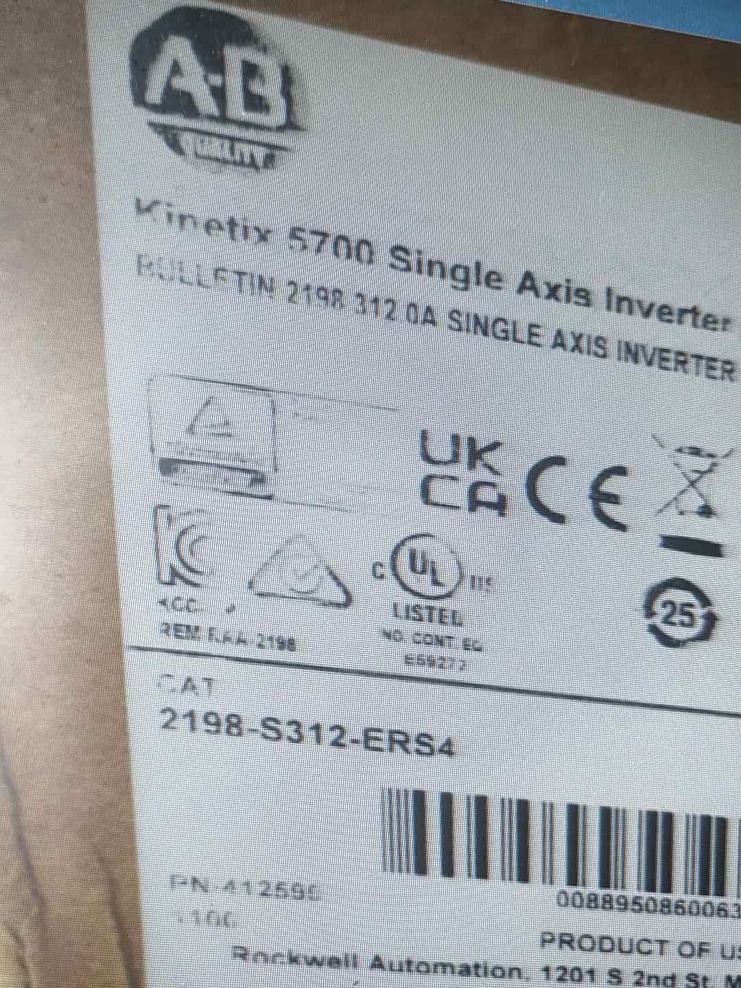 2198-S312-ERS4 Kinetix 5700 servo, helt ny och äkta