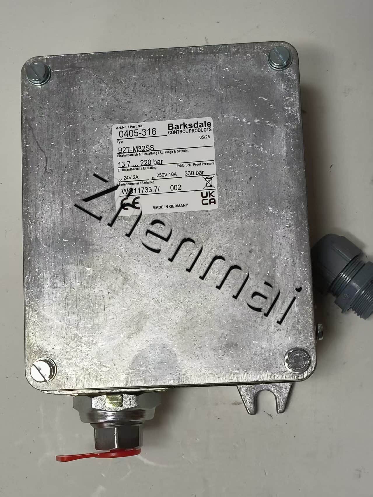 Helt ny original Barksdale 0405-316 B2T-M32SS Trycksensor Nivåomkopplare Flödesvakt Tryckomkopplare Snabb leverans