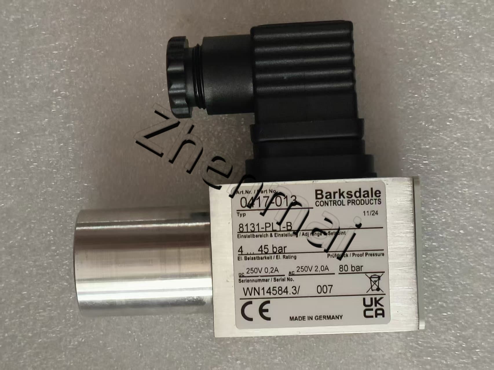 Helt ny original Barksdale 0417-013 8131-PL1-B Trycksensor Nivåomkopplare Flödesvakt Tryckomkopplare Snabb leverans