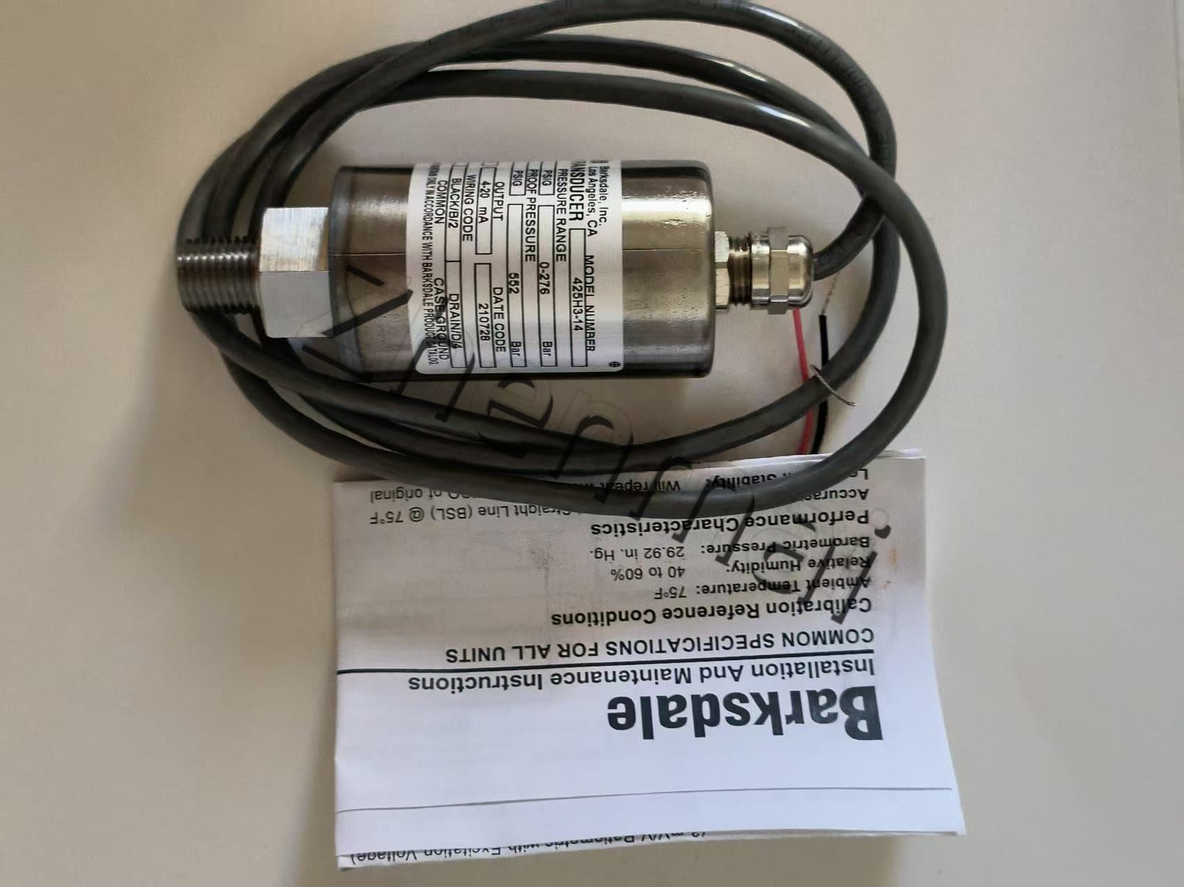Helt ny original Barksdale 425H3-14 Trycksensor Nivåomkopplare Flödesvakt Tryckomkopplare Snabb leverans