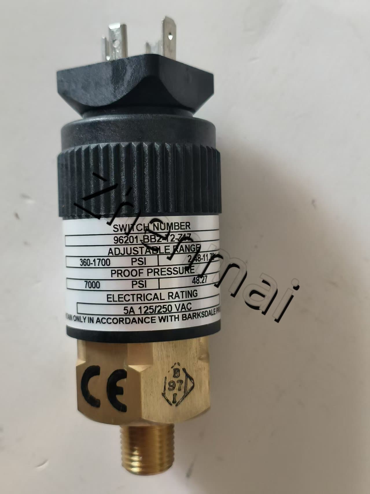 Helt ny original Barksdale 96201-BB2-T2-Z17 Trycksensor Nivåomkopplare Flödesvakt Tryckomkopplare Snabb leverans