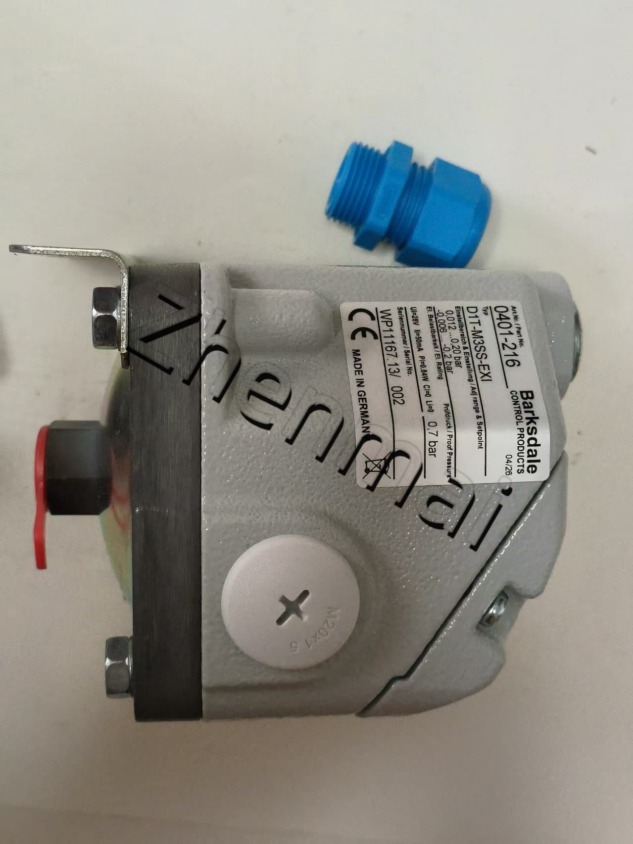 Helt ny original Barksdale D1T-M3SS-EXI 0401-216 Trycksensor Nivåomkopplare Flödesvakt Tryckomkopplare Snabb leverans