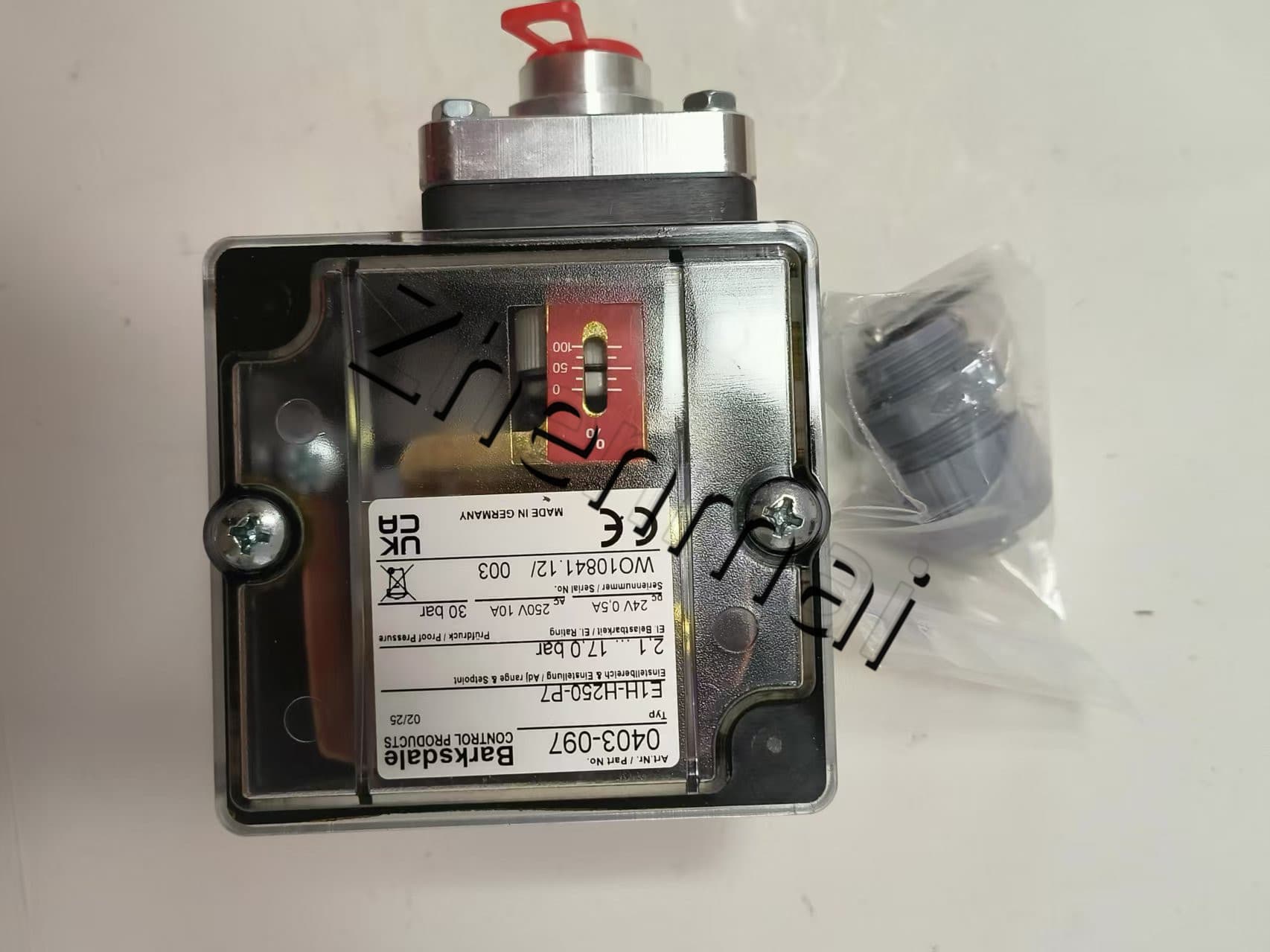 Helt ny original Barksdale E1H-H250-P7 0403-097 Trycksensor Nivåomkopplare Flödesvakt Tryckomkopplare Snabb leverans