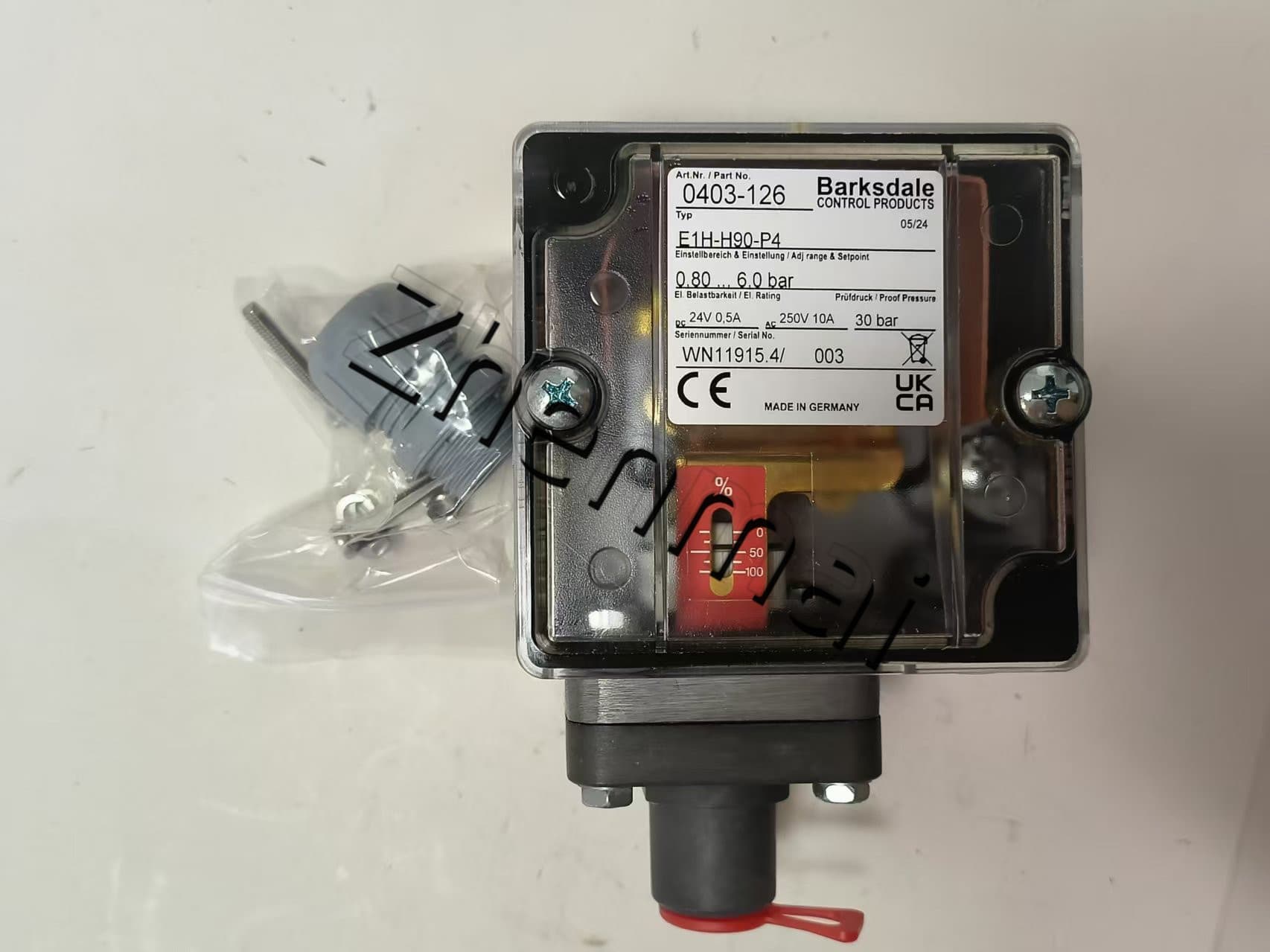Helt ny original Barksdale E1H-H90-P4-EXI 0403-127 Trycksensor Nivåomkopplare Flödesvakt Tryckomkopplare Snabb leverans