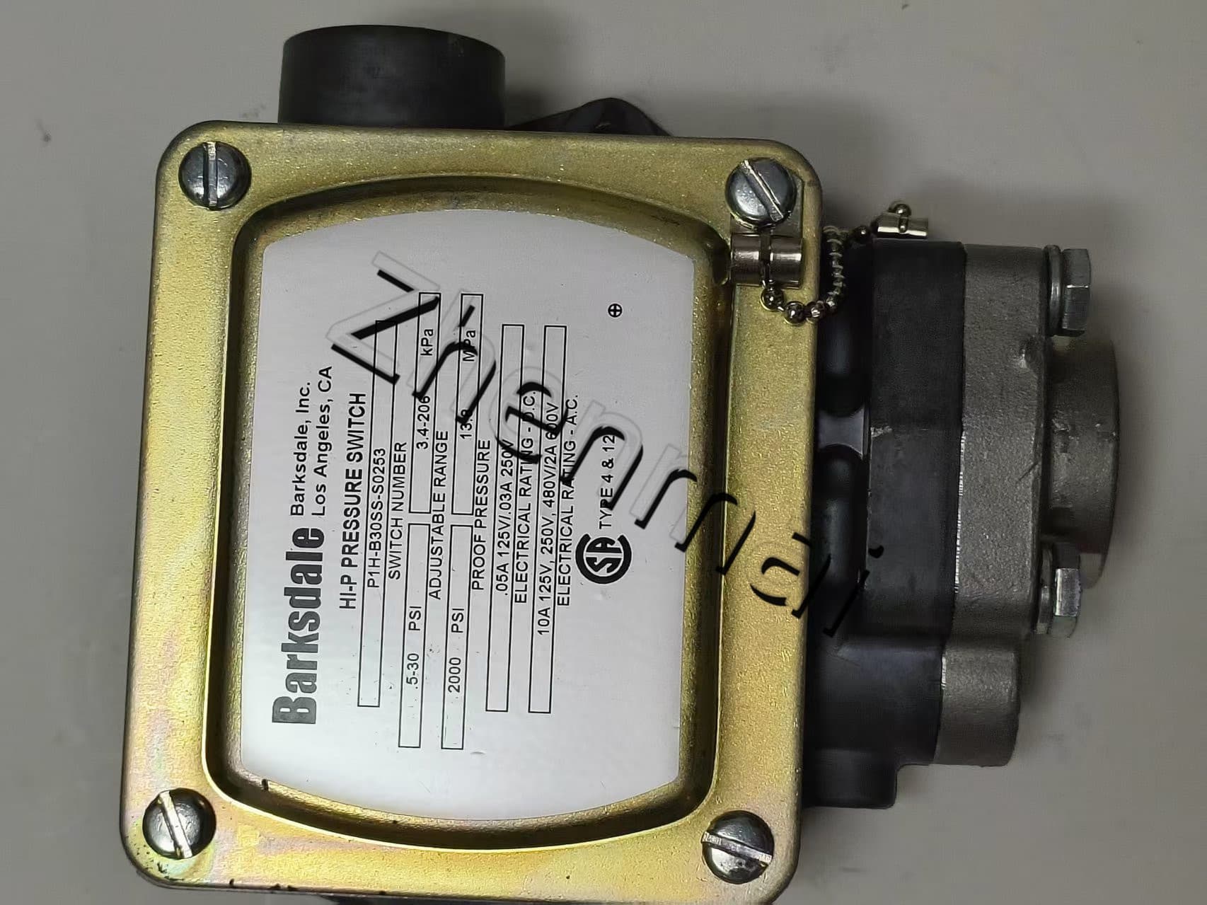 Helt ny original Barksdale P1H-B30SS-S0253 Trycksensor Nivåomkopplare Flödesvakt Tryckomkopplare Snabb leverans