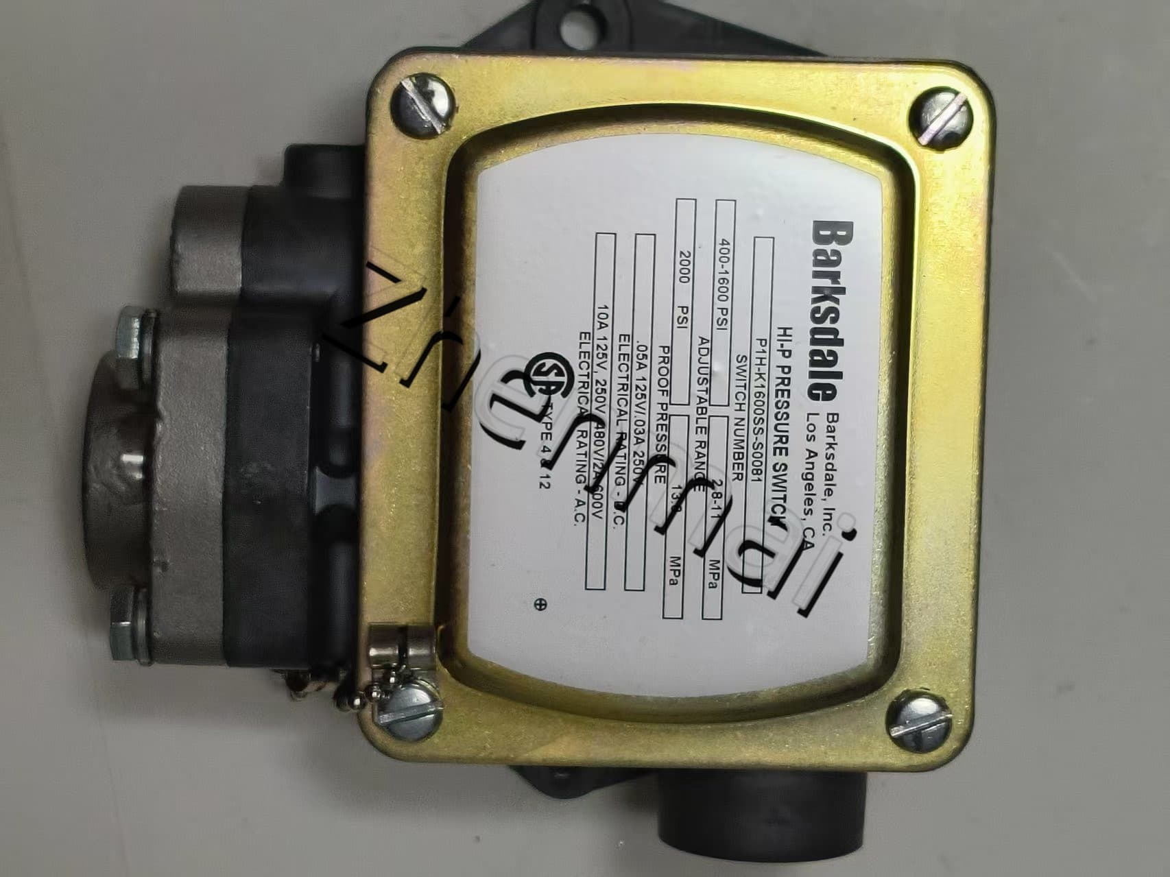 Helt ny original Barksdale P1H-K1600SS-S0081 Trycksensor Nivåomkopplare Flödesvakt Tryckomkopplare Snabb leverans