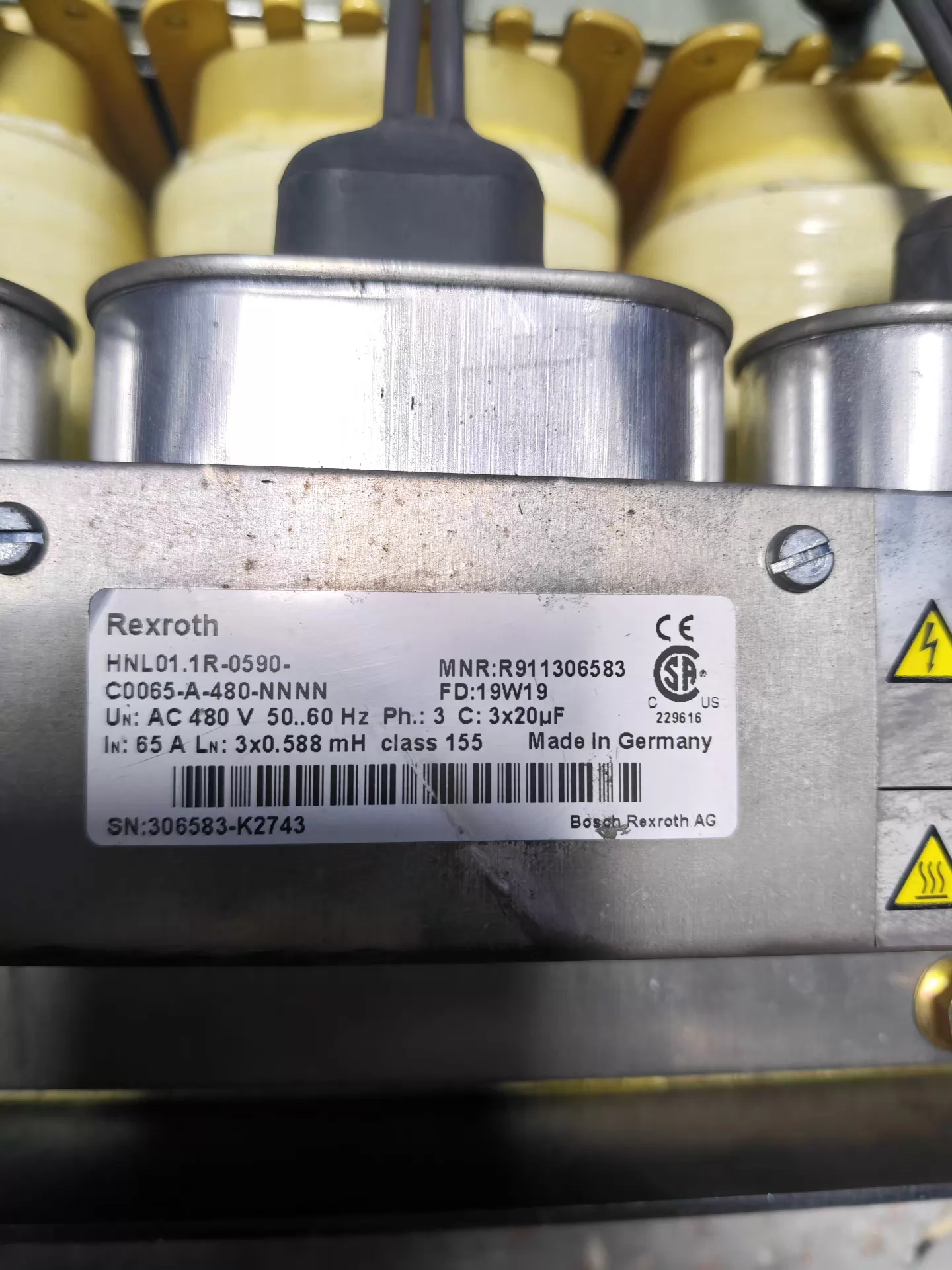 Helt ny original Bosch Rexroth servomotor HNL01.1R-0590-C0065-A-480-NNNN servomotor Snabb leverans