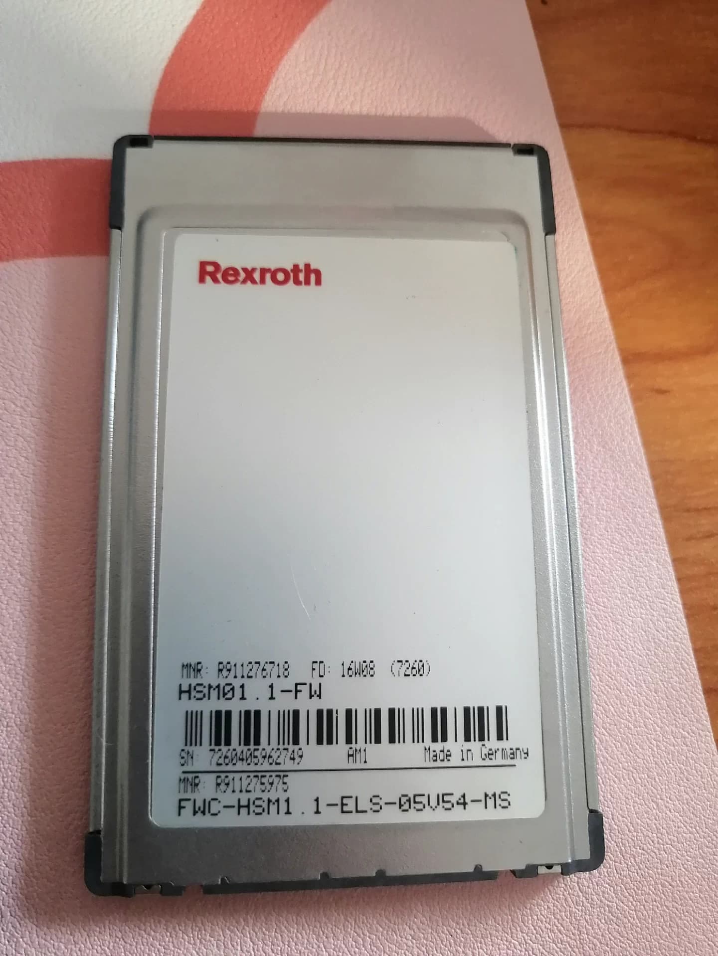 Helt nytt original Bosch Rexroth Servo-minneskort FWC-HSM1.1-ELS-05V54-MS Servomotor Snabb leverans
