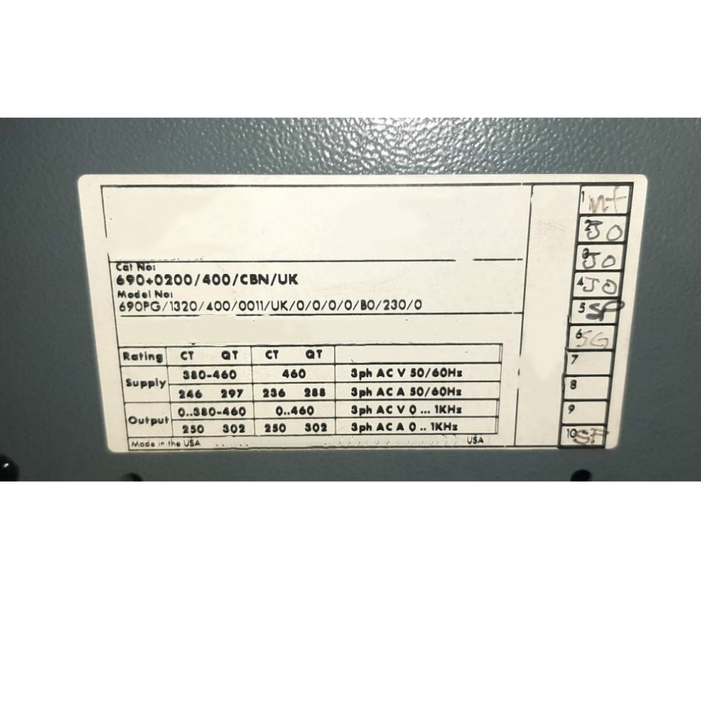Helt ny original Parker 690PG/1320/400/0011/UK/0/0/0/0/B0/230/0 Servodrivenheter med variabel frekvens servomotorer styrenheter Snabb leverans
